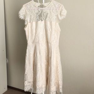 White lace dress